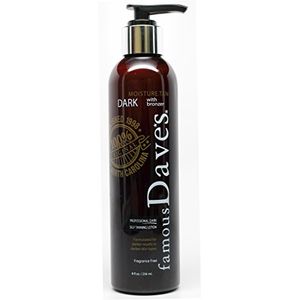 Dave.s Dark Self Tanner Loción bronceadora sin sol con Bronceador - Para todos los tipos de piel