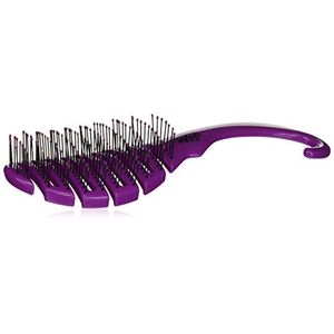 Mojado cepillo para polvo desenredante de ducha morado 32 onzas