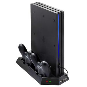 Soporte Vertical Para Ps4 Pro Con Ventilador De Refrigera...