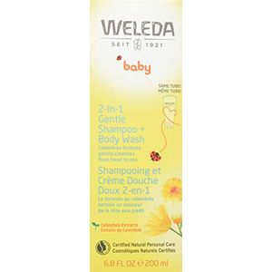 Weleda 2in1 lavado suave para el cuerpo con champú, 6.8 onzas