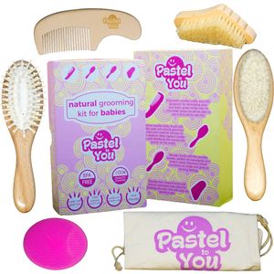 Juego De Cepillos Para Cabello Y Uñas De Madera Suave De...