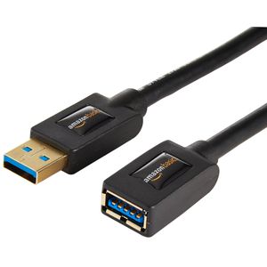 Cable de extensión USB 3.0 de AmazonBasics - A-macho a hembra - 6 pies (2 Pack)
