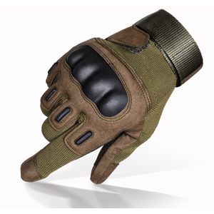 Titanops Full Finger Hard Knuckle Motocicleta Táctica Mil...