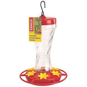 Stokes selecciona 38231 paradise glass hummingbird alimentador pack de 2