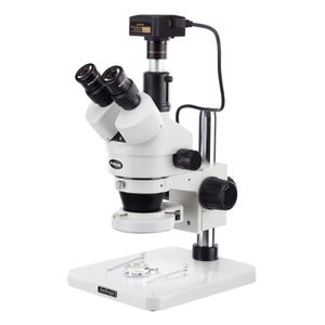 Amscope Sm-1ts-144s-5m Digital Profesional Microscopio Co...