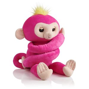 WowWee Fingerlings Hugs - Mascota interactiva de mono bebé, peluche interactivo