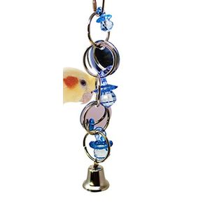 Bonka Bird Toys 1741 Round Mirror Bird Toy Parrot Jaula Artesanía Juguetes Jaulas African Gray Conure Cockatiel