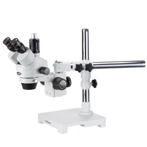 Microscopio De Enfoque Estéreo Trinocular Profesional Ams...