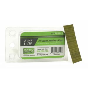 GREX P63025 23 calibre 1316 pulgadas de longitud sin cabeza Pins 2500 por caja
