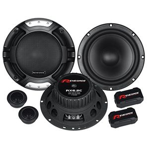 Renegade RX6.2C Sistema de componentes de 2 vías de 6,5 pulgadas - Juego de 2 (negro)