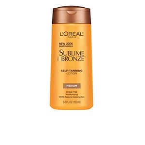 L.Oreal Paris Sublime Bronce Autobronceador Loción, Mediana, 5 fl. onz.