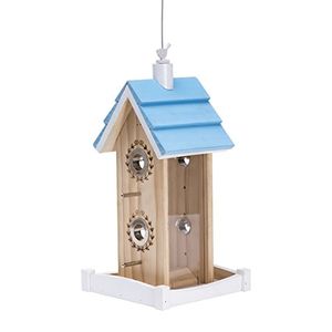 Perky pet 50182  birdie b y b madera chalet comedero para pájaros