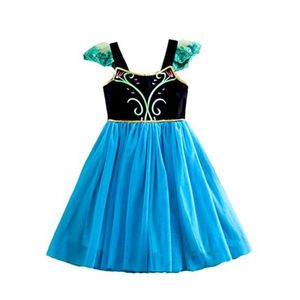 Frozen Princess Elsa Anna Dress Costume Fairy Princess Dr...