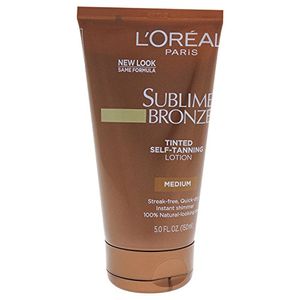 L.Oreal SUBLIME BRONZE Loción autobronceante a color Medium Natural Tan 5 oz