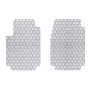 IntroTech TO170RTC Hexomat Front Row 2 piezas Alfombrillas auto ajustables para ciertos modelos Toyota MR2 Rubberlike Compound Clear
