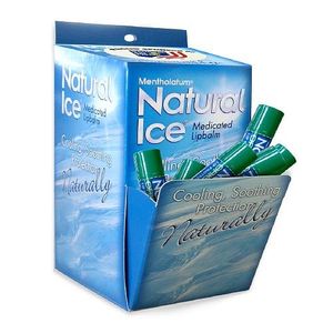 Protector natural protector de labios medicado con hielo natural spf 15 48 ea 1