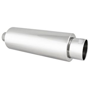 DC Sport EX5017 Silenciador redondo de acero inoxidable y punta de escape