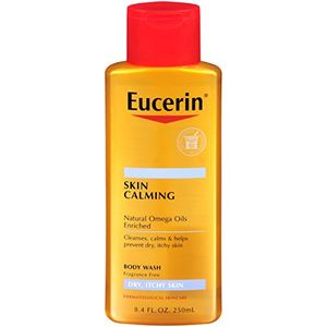 Eucerin Skin Calming Dry Itchy Skin Body Wash 8.40 oz (Paquete de 2)