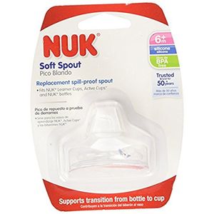 Nuk Clear Silicone Replacement Soft Spouts Paquete de 4
