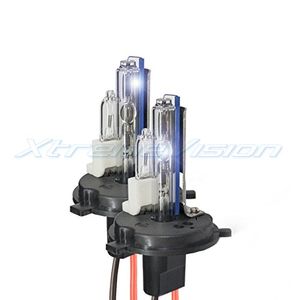 XtremeVision HID Xenon Lámparas de repuesto H4 9003 6000K azul claro 1 par Garantía de 2 años