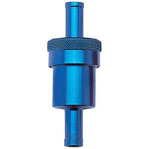 Russell 645140 Filtro de combustible de calle azul aluminio anodizado