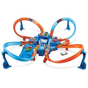 Hot Wheels Set de pista entrecruzada y choques