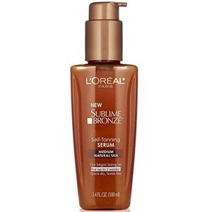 L.Oreal Paris Sublime Bronze Serum autobronceador, Medium Natural Tan, 3.4 fl. onz.