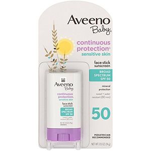 Aveeno baby protección continua stick facial protector solar spf 50 05 oz paquete de 2