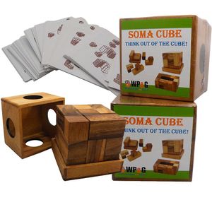 Juego de cartas 3d de madera cerebro Teaser en un tamaño grande