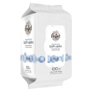 Perfecto chamarra desodorización toallitas de baño para perros, 100-Count (j7141tl)