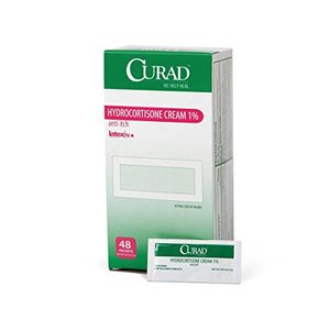 Medline cur015408 crema de hidrocortisona curad 1% 15 g paquetes 005 oz paquete de 288