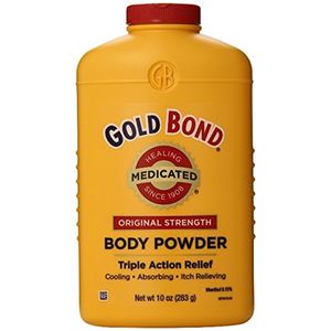 Oro bond polvo para el cuerpo medicado triple acción 10 onzas paquete de 2