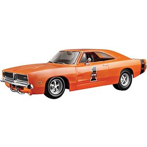 Dodge Charger RT naranja HarleyDavidson 1969 modelo coche Readymade Maisto 124