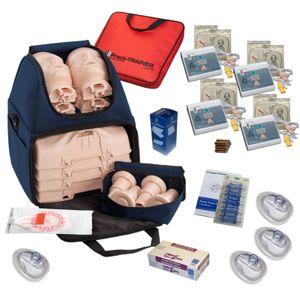 Kit de entrenamiento de RCP w Prestan maniquíes Ultralite, entrenadores AED WNL & más por MCR Medical
