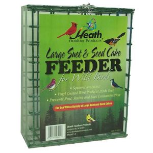 Heath Outdoor Products S4 Alimentador de torta grande Suet y Seed