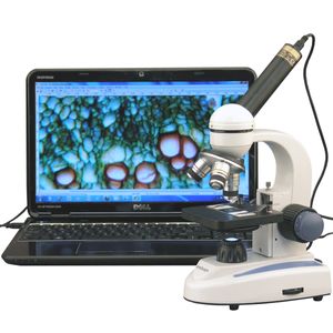 Amscope M158c-e1 Microscopio Monocular Compuesto Digital...