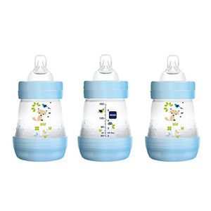Botellas de bebé para bebés lactantes botellas anti cólico chico de 5 onzas y 3 unidades