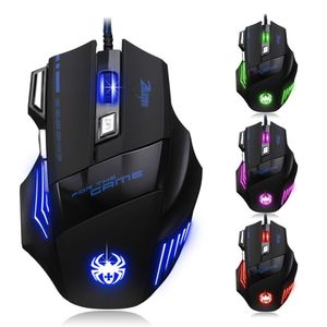 Zelotes 7200 Dpi 7 Botones Ratones Ópticos Usb Profesiona...