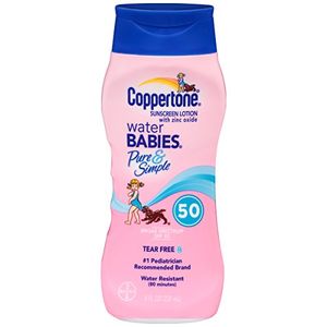Coppertone Water Babies Pure - Simple SPF 50, 8oz (Paquete de 2)