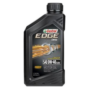 Castrol 06518 EDGE 0W40 A3B4 Aceite de motor sintético completo avanzado 1 paquete de Quart 6
