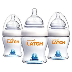 Munchkin Latch AntiColic Biberón con Ultra Flexible Pezón como pezón BPA Free 4 Ounce 3 Pack