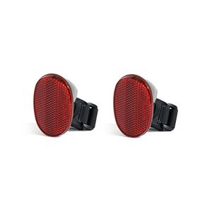 Life Mounts Stroller Reflectores de seguridad Paquete de 2 se adapta a todas las marcas de cocheras RedBlack