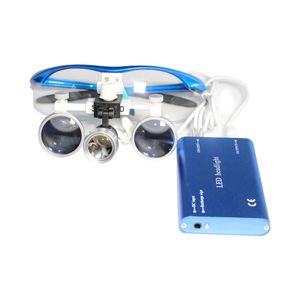 Dental Power Dental Binocular Lupas 3.5x 420mm + Led Lámp...