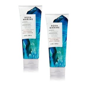 Baño y cuerpo funciona paquete de 2 aguamarina crema corporal 8 onzas