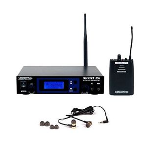 VocoPro SILENTPAINEARONE Paquete de monitor InEar inalámbrico PLL profesional con transmisor estacionario