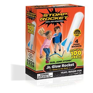 Stomp Rocket The Original Jr. Glow, 4 Rockets (El empaque puede variar)