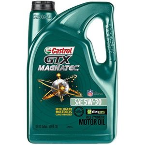Castrol 03057 GTX MAGNATEC 5W30 Aceite de motor sintético completo 5 cuartos de galón Paquete
