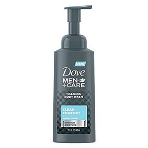 Dove Men Mas Care gel de baño espumoso, Clean Comfort, 13.5 fl oz (paquete de 2)