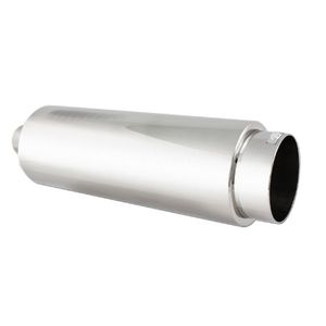 DC Sport EX5012 silenciador redondo de acero inoxidable y punta de escape
