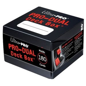 Caja de cubierta estándar doble Ultra Pro Black PRO
